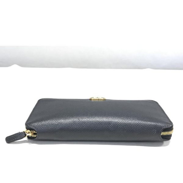 54932 4 Balenciaga Zip Around Wallet Black