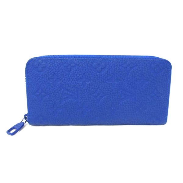 54989 2 Louis Vuitton Zippy Wallet Vertical Bag Taurillon Blue