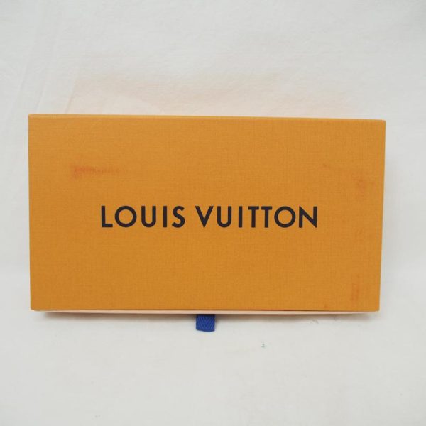 54989 6 Louis Vuitton Zippy Wallet Vertical Bag Taurillon Blue