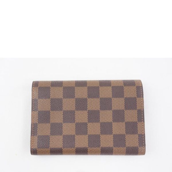 54997 2 Louis Vuitton Portefeuil Alexandra Damier Ebene Canvas Wallet Brown