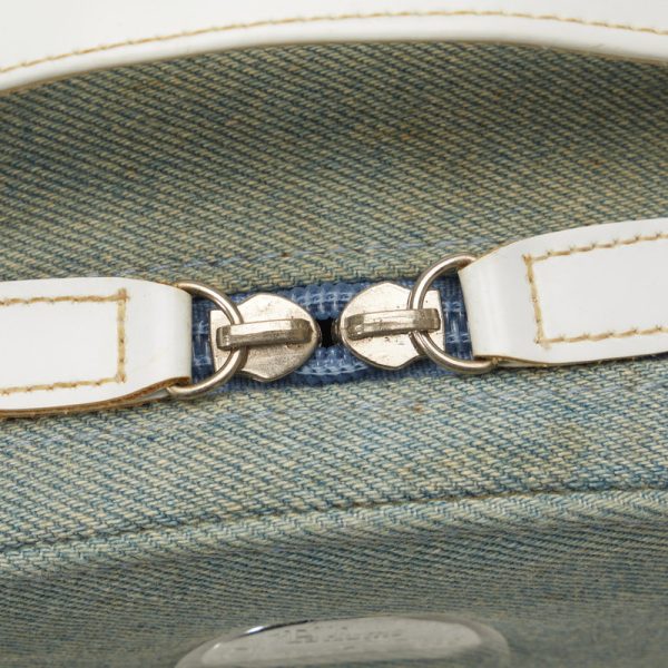 54n88ojqv57c4hbb 8 Dior Parfums Handbag Accessory Bag Light Blue White Denim Leather