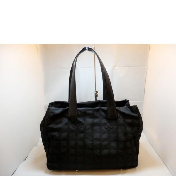 55003 2 Chanel Travel Line Tote Bag Black