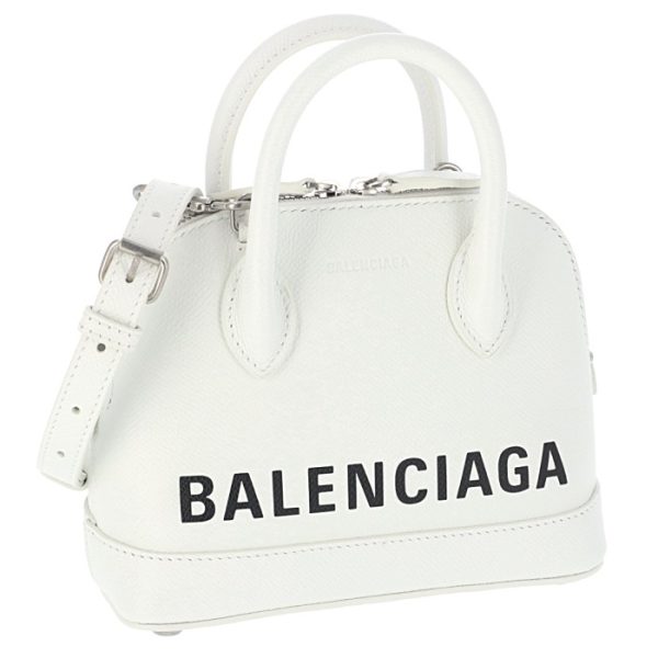 5506460otn39060 Balenciaga Ville Top Handle XXS Shoulder Bag White