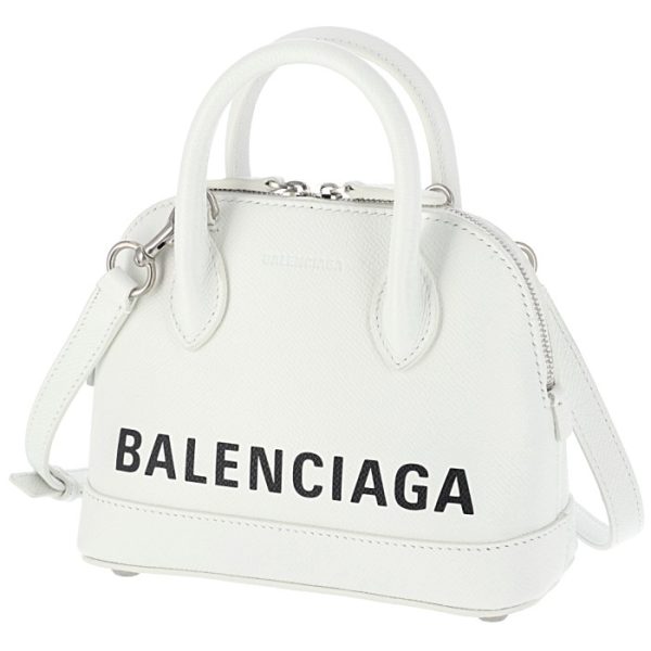 5506460otn39060 1 Balenciaga Ville Top Handle XXS Shoulder Bag White