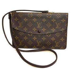 55092 1 LOUIS VUITTON Monogram PVC Drouot Shoulder Bag Brown