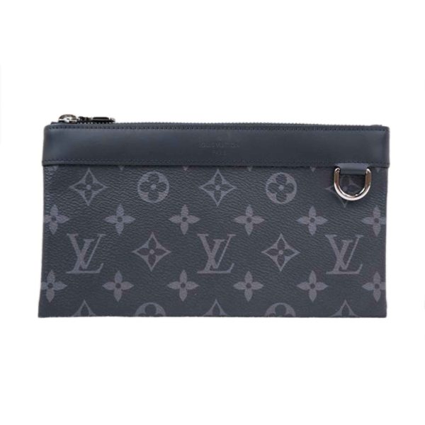 55109 1 Louis Vuitton Discovery PM Monogram Eclipse Canvas Bag Black