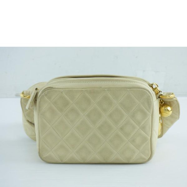 55109 2 Chanel Matelassé Shoulder Bag Lambskin