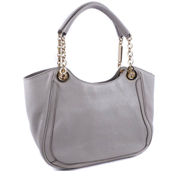 55140455 3 Salvatore Ferragamo Gancini Handbag Calf Gray