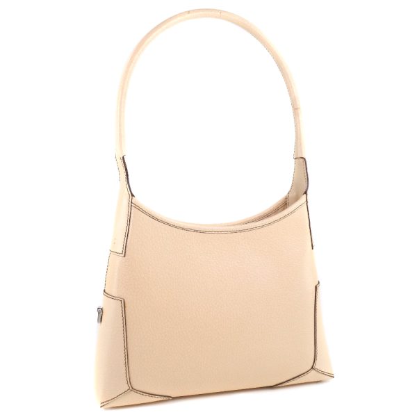 55150129 1 Salvatore Ferragamo 0202694 Leather Beige Shoulder Bag