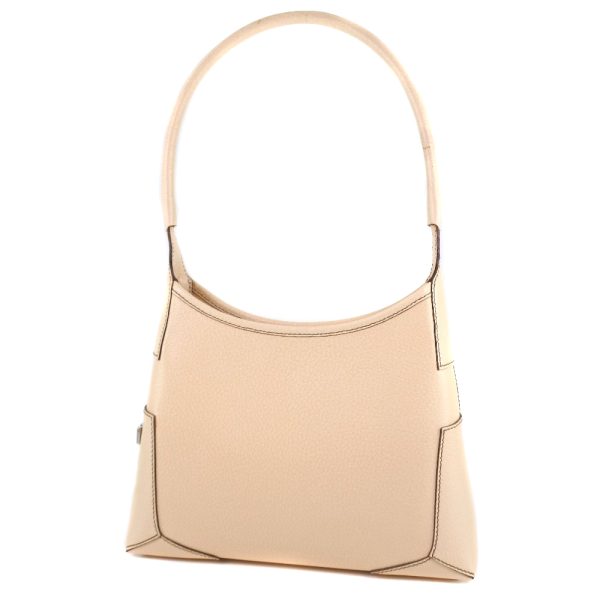 55150129 2 Salvatore Ferragamo 0202694 Leather Beige Shoulder Bag