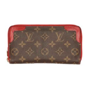 55161 1 Gucci 2way Bag GG Marmont Leather Red Gold