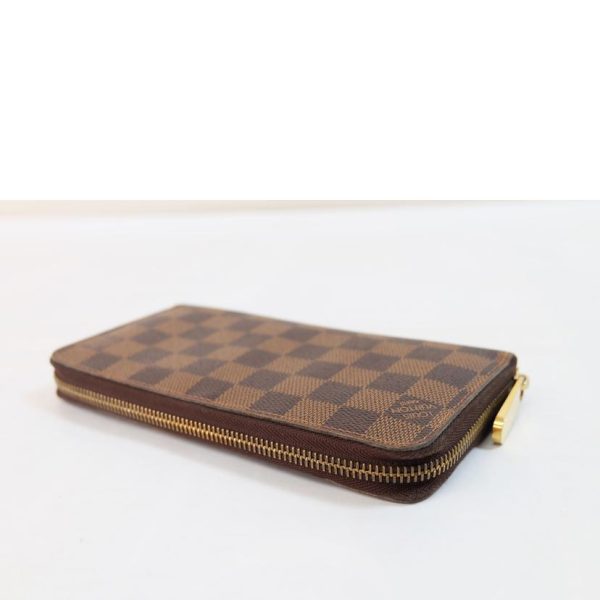 55174 3 Louis Vuitton Zippy Wallet Damier Ebene Brown