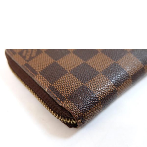 55174 6 Louis Vuitton Zippy Wallet Damier Ebene Brown