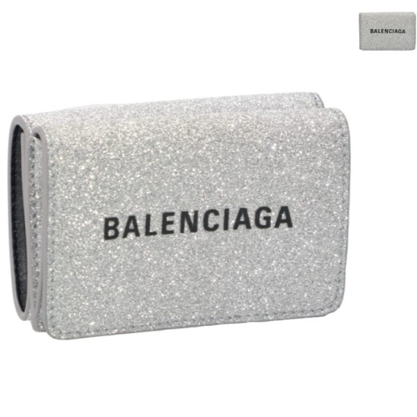 5519210xv3n Balenciaga Everyday Trifold Mini Wallet