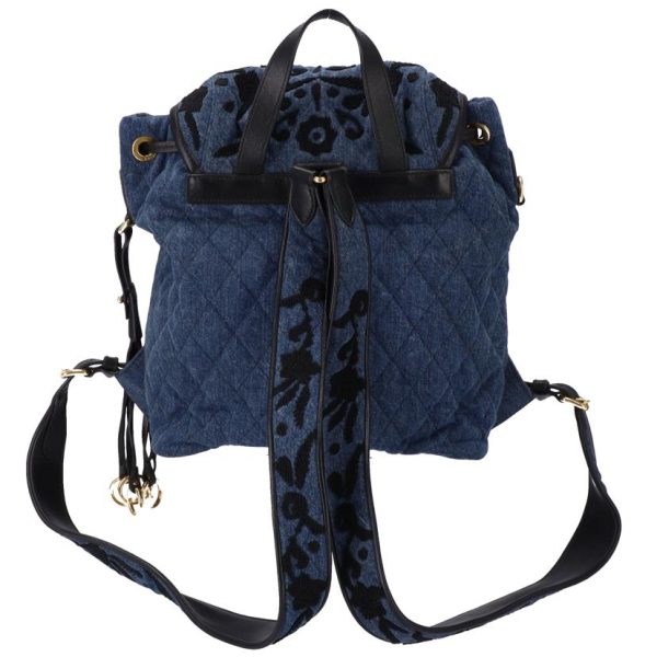 55253 2 Prada Backpack Denim Blue