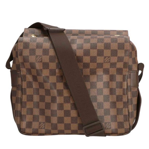 55260 1 Louis Vuitton Naviglio Damier Ebene Shoulder Bag Brown