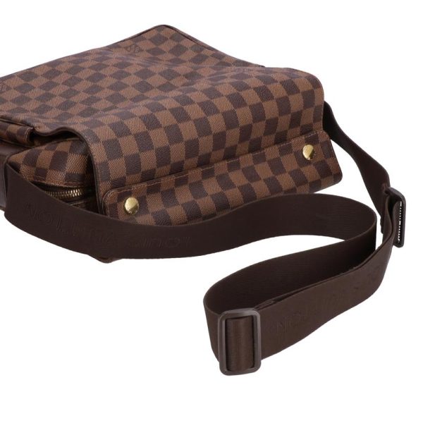 55260 3 Louis Vuitton Naviglio Damier Ebene Shoulder Bag Brown