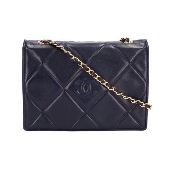 55267 1 Chanel Matelasse Chain Shoulder Bag Black