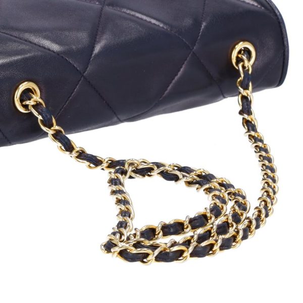 55267 4 Chanel Matelasse Chain Shoulder Bag Black