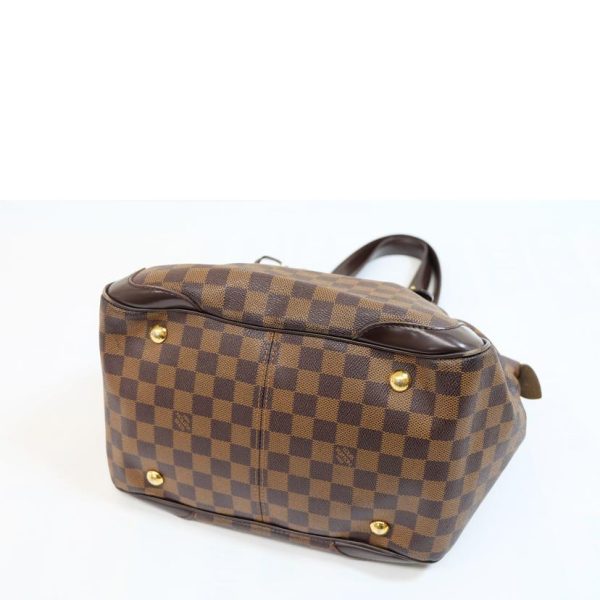 55277 3 Louis Vuitton Verona MM Damier Handbag Ebene Brown