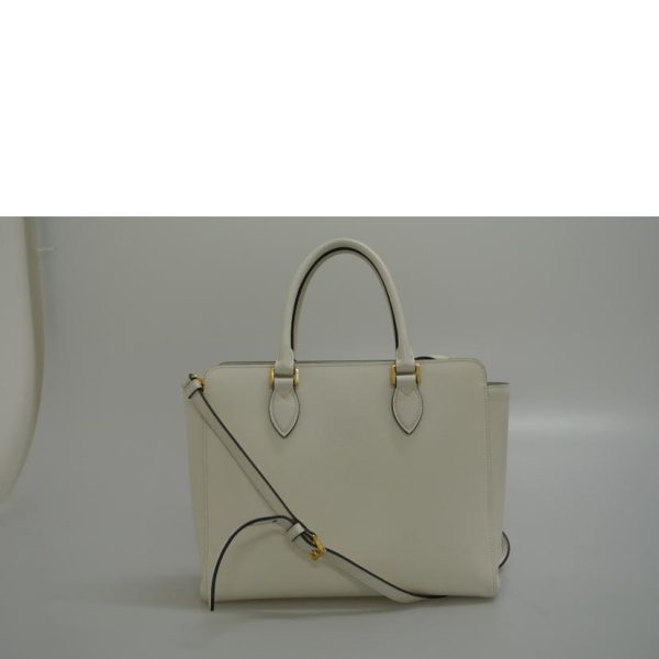 55306 2 PRADA Prada Safano 2way Bag White