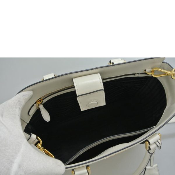 55306 5 PRADA Prada Safano 2way Bag White