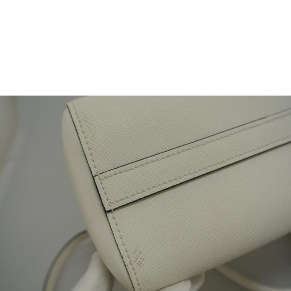 55306 7 PRADA Prada Safano 2way Bag White