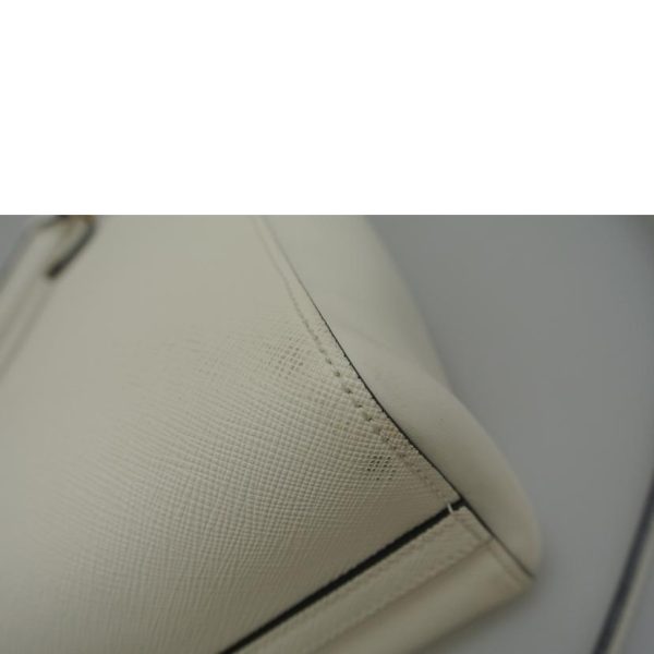 55306 8 PRADA Prada Safano 2way Bag White