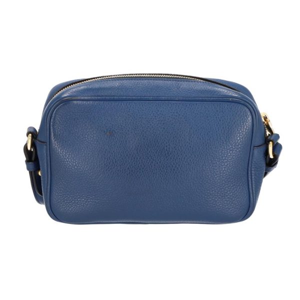 55311 2 Prada Leather Shoulder Bag Blu