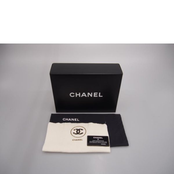 55337 6 CHANEL Matelasse Chain Shoulder Bag Black