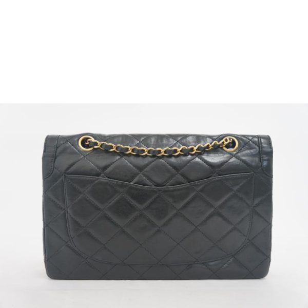 55368 2 CHANEL Matelasse Chain Shoulder Bag Black