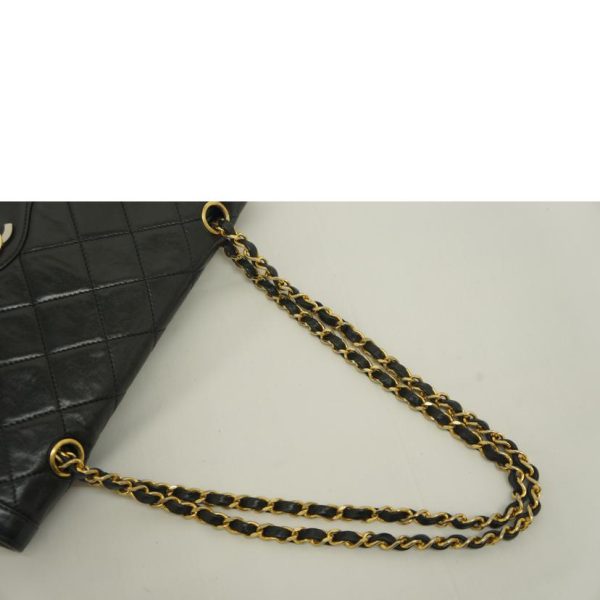 55368 4 CHANEL Matelasse Chain Shoulder Bag Black