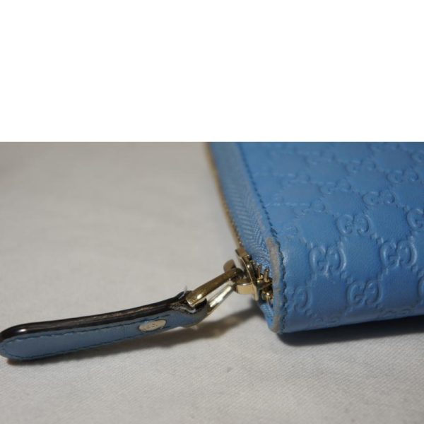 55372 7 Gucci Micro Guccissima Round Zipper Long Wallet