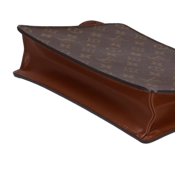 55376 3 Louis Vuitton Pochette Homme Monogram Clutch Bag Brown