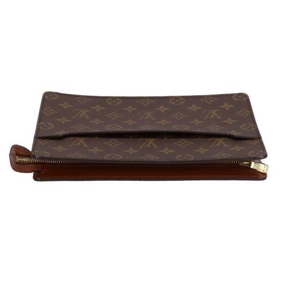 55376 8 Louis Vuitton Pochette Homme Monogram Clutch Bag Brown