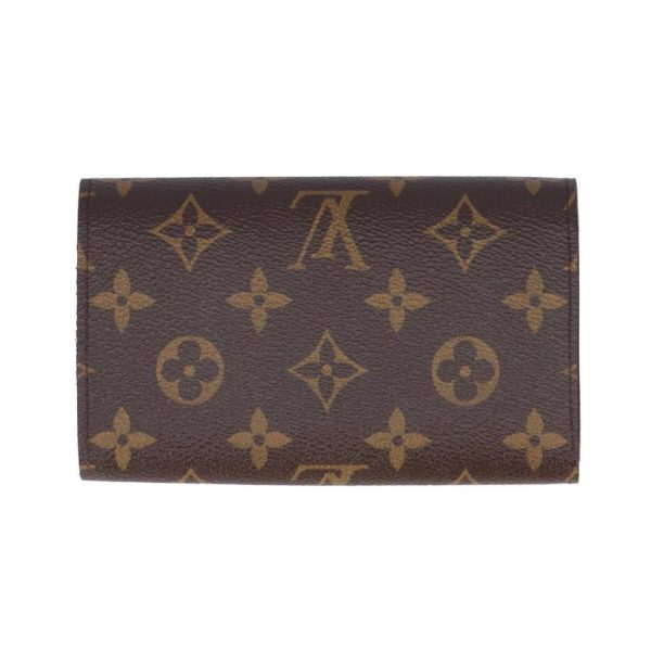 55390 2 Louis Vuitton Monogram Portomone Vietresor Wallet Brown