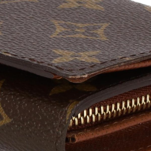 55390 6 Louis Vuitton Monogram Portomone Vietresor Wallet Brown