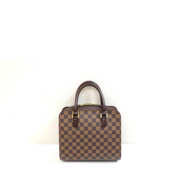 55406 2 Louis Vuitton Triana Damier Handbag Ebene Brown