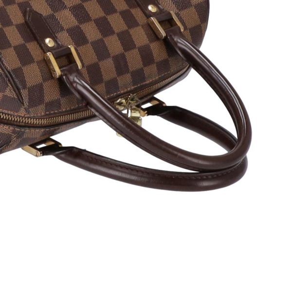 55406 3 Louis Vuitton Ribera MM Damier Canvas Bag Brown