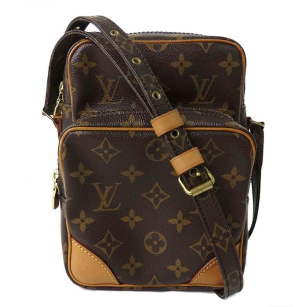 55413 1 Louis Vuitton Amazon Monogram Shoulder Bag Brown