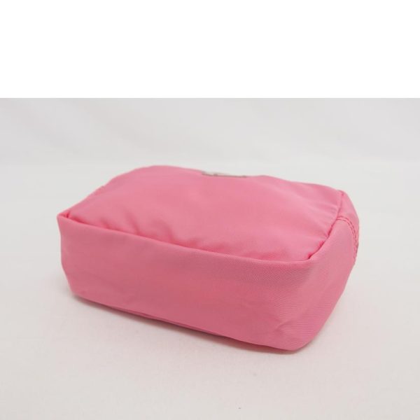 55420 3 Prada Nylon Cosmetic Pouch Pink