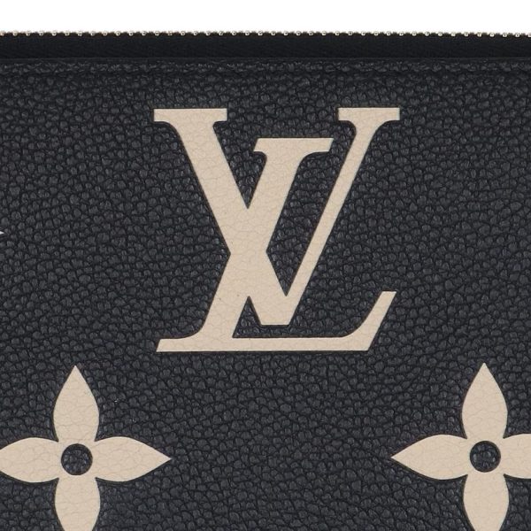 55444 7 Louis Vuitton Monogram Empreinte Zippy Wallet Black