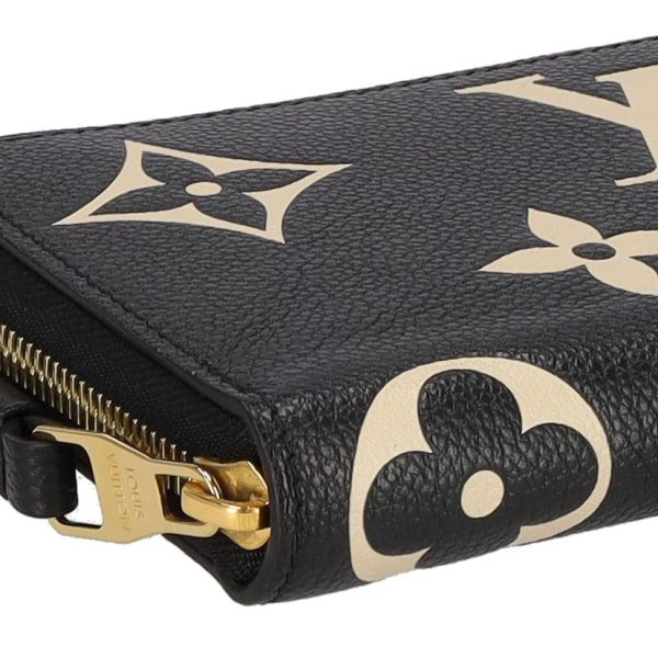 55444 8 Louis Vuitton Monogram Empreinte Zippy Wallet Black