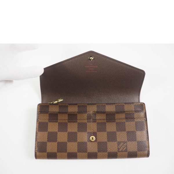 55473 4 Louis Vuitton Sala Wallet Damier Brown