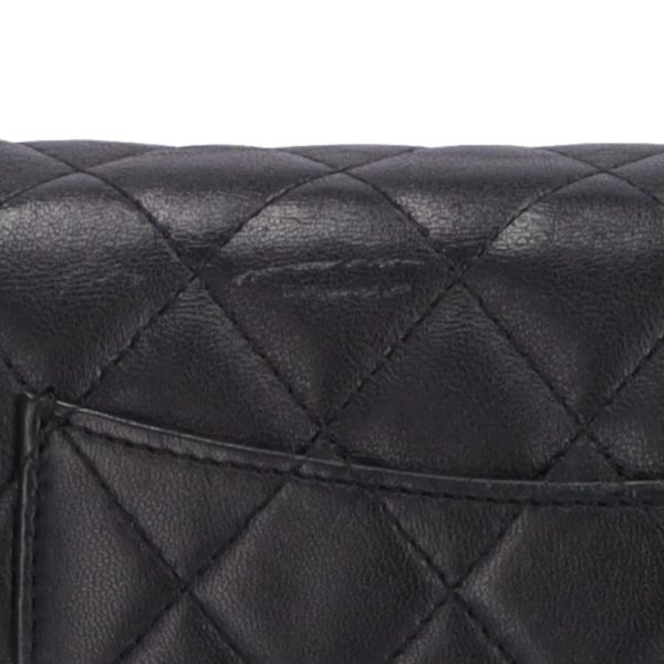 55512 8 Chanel Chain Wallet Black