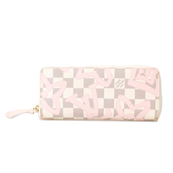 55523 1 Louis Vuitton Taisienne Portefeuille Clemence Azur Wallet White