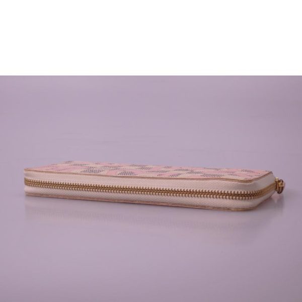 55523 3 Louis Vuitton Taisienne Portefeuille Clemence Azur Wallet White