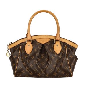 55528 1 Louis Vuitton Sac Pla Monogram Canvas Handbag Brown