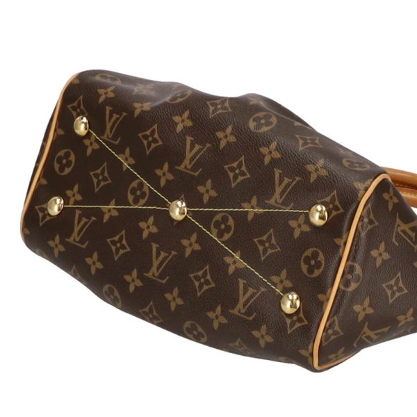 55528 3 Louis Vuitton Tivoli PM Monogram Handbag Brown