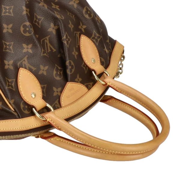 55528 4 Louis Vuitton Tivoli PM Monogram Handbag Brown